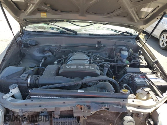 2001 Toyota Tundra SR5 with VIN 5TBRT34121S190183, listed as a Copart auction lot 58151034 with 198,512 mi miles and Non Repairable. Bid and sale history available at DreamBid. Image 11.