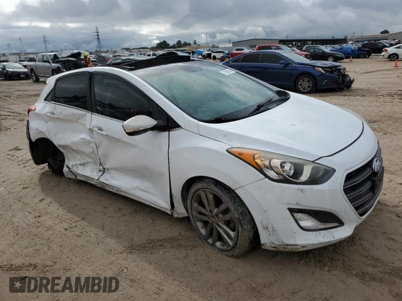 2017 Hyundai Elantra GT with VIN KMHD35LH5HU358721, listed as a Copart auction lot 71369104 with 93,123 mi miles and Salvage Title. Bid and sale history available at carsss.com. Image 4.