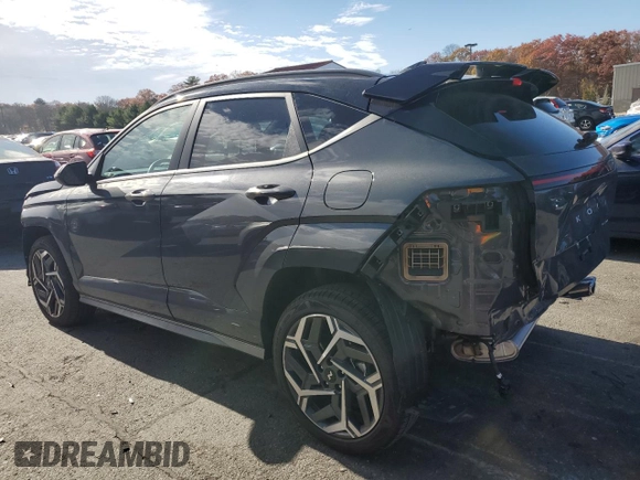 2024 Hyundai Kona N Line with VIN KM8HACA30RU150038, listed as a Copart auction lot 78178754 with 4,667 mi miles and Salvage Title. Bid and sale history available at carsss.com. Image 2.