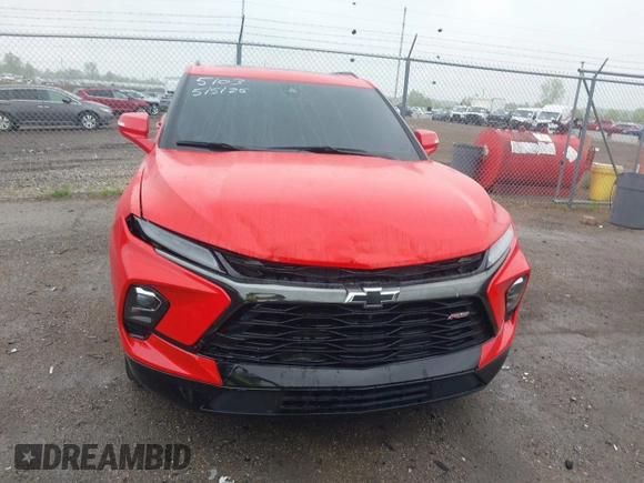 2023 Chevrolet Blazer RS with VIN 3GNKBKRS8PS155103, listed as a IAAI auction lot 42231530 with 21,751 mi miles and . Bid and sale history available at DreamBid. Image 12.