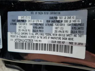 2010 Mazda CX-9 Touring with VIN JM3TB2MA2A0233506, listed as a Copart auction lot 50620555 with 169,013 mi miles and Salvage Title. Bid and sale history available at carsss.com. Image 13.