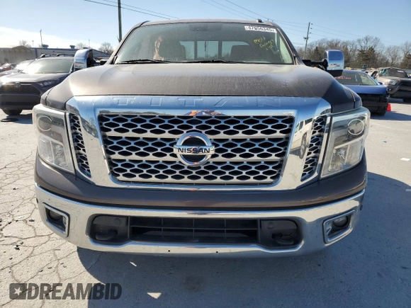 2017 Nissan Titan SL with VIN 1N6AA1E6XHN536809, listed as a Copart auction lot 47956345 with 135,207 mi miles and Salvage title. Bid and sale history available at DreamBid. Image 5.