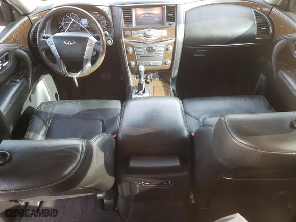2017 Infiniti QX80 with VIN JN8AZ2NE7H9151634, listed as a Copart auction lot 82794044 with 126,549 mi miles and Salvage Title. Bid and sale history available at carsss.com. Image 8.