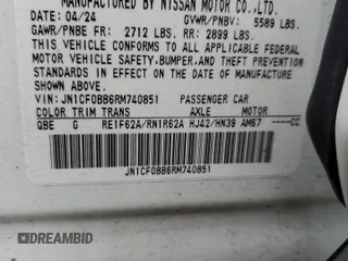 2024 Nissan ARIYA Engage z VIN JN1CF0BB6RM740851, wystawiony jako Copart lot #57079855 z przebiegiem Nie podano mil oraz Szkody całkowita. Historia ofert i sprzedaży dostępna na DreamBid. Obrazek 13.