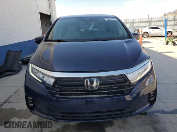 2022 Honda Odyssey EX-L z VIN 5FNRL6H71NB061658, wystawiony jako Copart lot #52260775 z przebiegiem 28 494 mil mil oraz Szkoda całkowita • Salvage title. Historia ofert i sprzedaży dostępna na DreamBid. Obrazek 5.