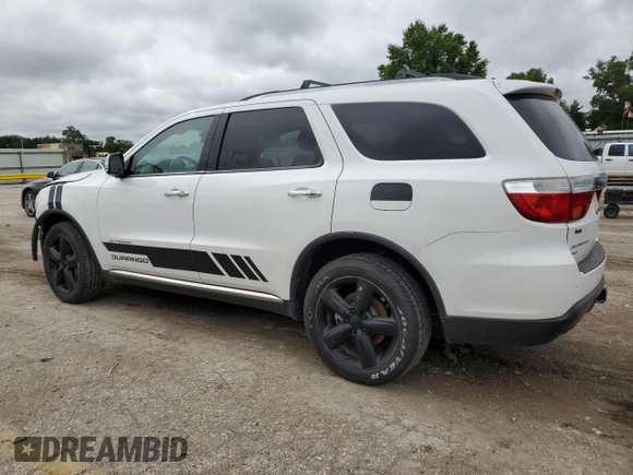 2013 Dodge Durango Citadel with VIN 1C4RDJEG1DC660821, listed as a Copart auction lot 55357784 with 109,977 mi miles and Salvage Title. Bid and sale history available at carsss.com. Image 2.