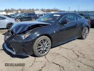 2016 Lexus RC with VIN JTHSE5BC4G5006121, listed as a Copart auction lot 46882325 with 95,520 mi miles and Salvage Title. Bid and sale history available at carsss.com. Image 1.
