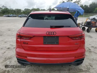 2021 Audi Q3 S line Premium Plus with VIN WA1EECF37M1006141, listed as a Copart auction lot 63611225 with 43,996 mi miles and Non repairable. Bid and sale history available at DreamBid. Image 6.