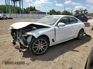2023 Genesis G70 2.0T with VIN KMTG34TA9PU123771, listed as a Copart auction lot 62946065 with 43,171 mi miles and Salvage title. Bid and sale history available at DreamBid. Image 1.