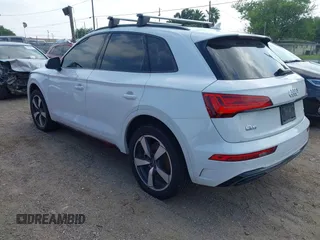 2023 Audi Q5 S line Premium Plus with VIN WA1EAAFY3P2111723, listed as a IAAI auction lot 42196076 with 33,426 mi miles and . Bid and sale history available at DreamBid. Image 3.