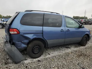 2001 Toyota Sienna LE with VIN 4T3ZF13C41U399056, listed as a Copart auction lot 76388854 with 183,373 mi miles and Salvage Title. Bid and sale history available at carsss.com. Image 3.