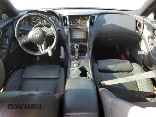 2021 Infiniti Q50 Red Sport 400 with VIN JN1FV7DP0MM850191, listed as a Copart auction lot 76396894 with 52,351 mi miles and Clean Title. Bid and sale history available at DreamBid. Image 8.