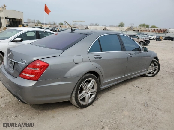 2012 Mercedes-Benz S-Class S 550 with VIN WDDNG9EB2CA436045, listed as a Copart auction lot 51347125 with 125,107 mi miles and Salvage Title. Bid and sale history available at carsss.com. Image 3.