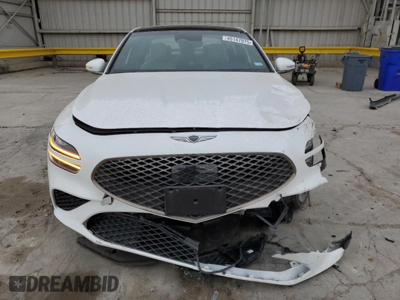 2024 Genesis G70 2.5T with VIN KMTG34SC8RU137005, listed as a Copart auction lot 45147975 with 5,448 mi miles and Salvage Title. Bid and sale history available at carsss.com. Image 5.