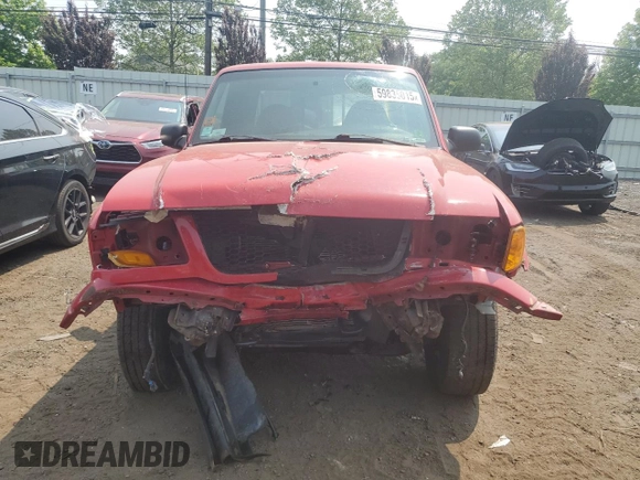 2002 Ford Ranger XL Fleet with VIN 1FTZR45E12PB13314, listed as a Copart auction lot 59835015 with 192,979 mi miles and Salvage title. Bid and sale history available at DreamBid. Image 5.