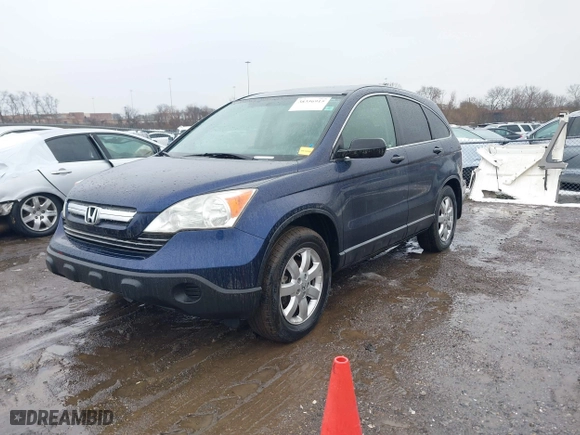 2007 Honda CR-V EX with VIN JHLRE38527C027836, listed as a IAAI auction lot 38356915 with 286,546 mi miles. Bid and sale history available at carsss.com. Image 2.