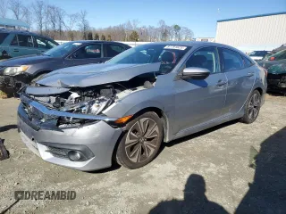 2016 Honda Civic Sedan EX-L with VIN 2HGFC1F78GH649760, listed as a Copart auction lot 87791625 with 95,640 mi miles and Salvage Title. Bid and sale history available at carsss.com. Image 1.