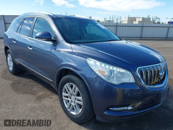 2014 Buick Enclave Convenience with VIN 5GAKRAKD0EJ224277, listed as a IAAI auction lot 42010590 with 110,857 mi miles. Bid and sale history available at carsss.com. Image 1.