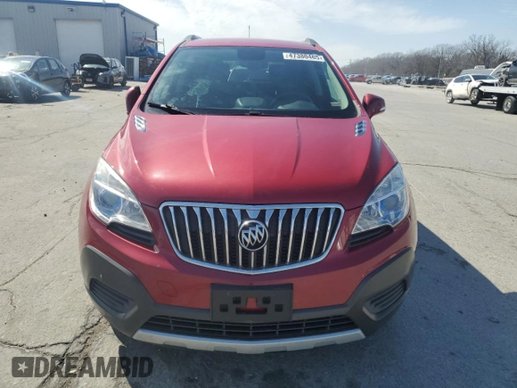 2016 Buick Encore with VIN KL4CJASB7GB624305, listed as a Copart auction lot 47380465 with 132,062 mi miles and Salvage Title. Bid and sale history available at DreamBid. Image 5.