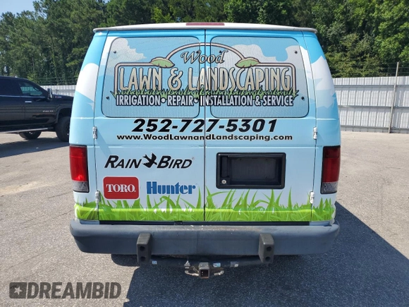 2014 Ford Econoline Cargo Commercial with VIN 1FTNE2EWXEDA53837, listed as a Copart auction lot 61743185 with 158,968 mi miles and Salvage title. Bid and sale history available at DreamBid. Image 6.