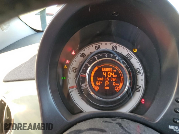 2016 FIAT 500 Pop with VIN 3C3CFFAR4GT133759, listed as a Copart auction lot 89073515 with 55,895 mi miles and Salvage Title. Bid and sale history available at carsss.com. Image 9.