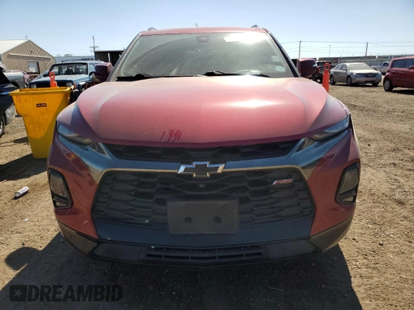2019 Chevrolet Blazer RS with VIN 3GNKBJRS0KS690462, listed as a Copart auction lot 55129925 with 68,743 mi miles and Salvage title. Bid and sale history available at DreamBid. Image 5.