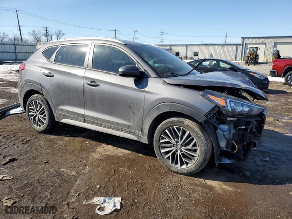 2021 Hyundai Tucson Limited with VIN KM8J3CAL4MU316579, listed as a Copart auction lot 45906065 with 0 mi miles and Salvage Title. Bid and sale history available at carsss.com. Image 4.
