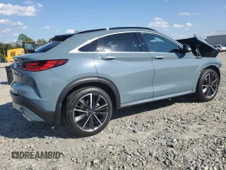 2024 Infiniti QX55 Luxe with VIN 3PCAJ5JRXRF113710, listed as a Copart auction lot 72124334 with 1,620 mi miles and Salvage Title. Bid and sale history available at DreamBid. Image 3.