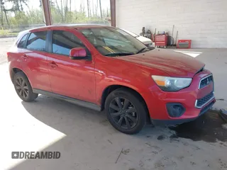 2014 Mitsubishi Outlander Sport ES with VIN 4A4AP3AU4EE004073, listed as a IAAI auction lot 42100709 with 170,788 mi miles. Bid and sale history available at carsss.com. Image 1.