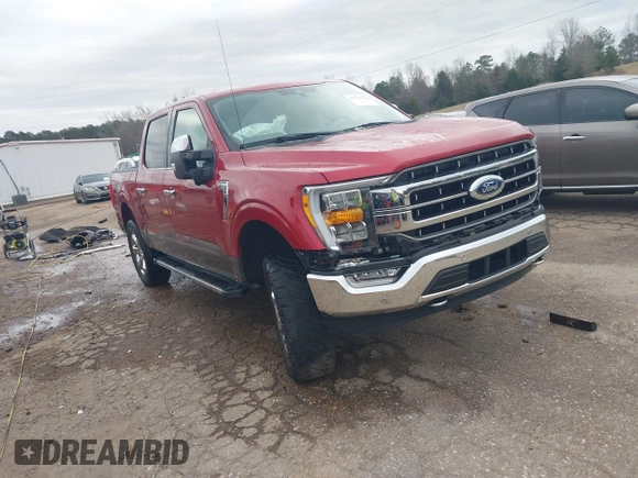 2021 Ford F-150 XL with VIN 1FTFW1E86MKD88763, listed as a IAAI auction lot 41742760 with 54,504 mi miles. Bid and sale history available at carsss.com. Image 1.