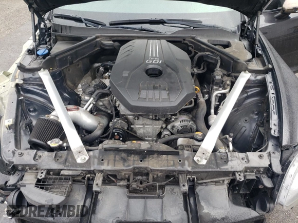 2021 Kia Stinger GT-Line with VIN KNAE15LA6M6094440, listed as a Copart auction lot 44260985 with 51,364 mi miles and Salvage Title. Bid and sale history available at carsss.com. Image 11.
