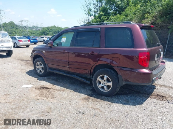 2007 Honda Pilot EX-L with VIN 2HKYF18527H510015, listed as a IAAI auction lot 42720416 with 155,685 mi miles and . Bid and sale history available at DreamBid. Image 3.