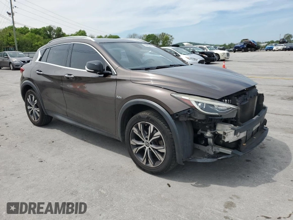 2017 Infiniti QX30 Premium with VIN SJKCH5CR5HA019904, listed as a Copart auction lot 54237285 with 190,348 mi miles and Salvage title. Bid and sale history available at DreamBid. Image 4.