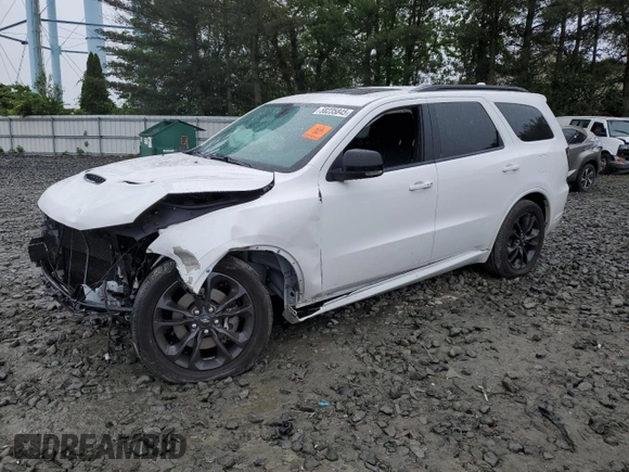 2021 Dodge Durango GT Plus with VIN 1C4RDJDG8MC850682, listed as a Copart auction lot 58235845 with 32,245 mi miles and Salvage title. Bid and sale history available at DreamBid. Image 1.