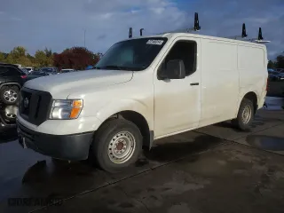 2021 Nissan NV Cargo SV with VIN 1N6BF0KM7MN805104, listed as a Copart auction lot 87334444 with 55,220 mi miles and Salvage Title. Bid and sale history available at carsss.com. Image 1.