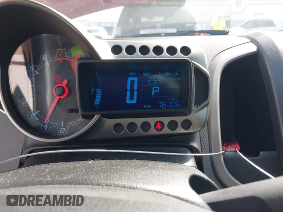2012 Chevrolet Sonic LT with VIN 1G1JC5SH8C4222013, listed as a IAAI auction lot 42150220 with 76,706 mi miles and . Bid and sale history available at DreamBid. Image 7.