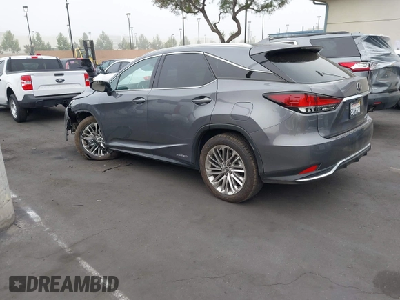 2020 Lexus RX 450h with VIN 2T2JGMDA7LC051477, listed as a IAAI auction lot 42484984 with 67,127 mi miles and . Bid and sale history available at DreamBid. Image 3.