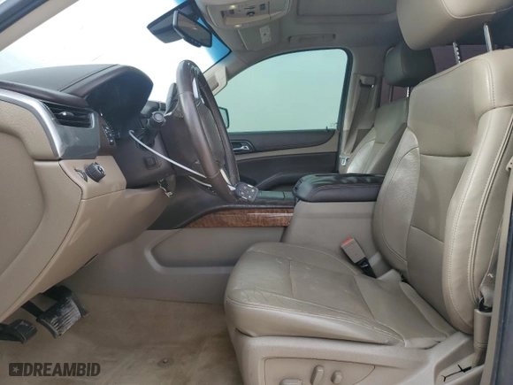 2015 Chevrolet Tahoe LTZ with VIN 1GNSCCKC4FR212548, listed as a Copart auction lot 47474915 with 157,527 mi miles and Salvage Title. Bid and sale history available at carsss.com. Image 7.