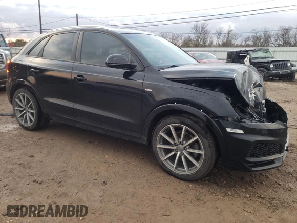 2018 Audi Q3 Premium with VIN WA1BCCFS8JR030946, listed as a Copart auction lot 40593203 with 56,242 mi miles. Bid and sale history available at carsss.com. Image 4.
