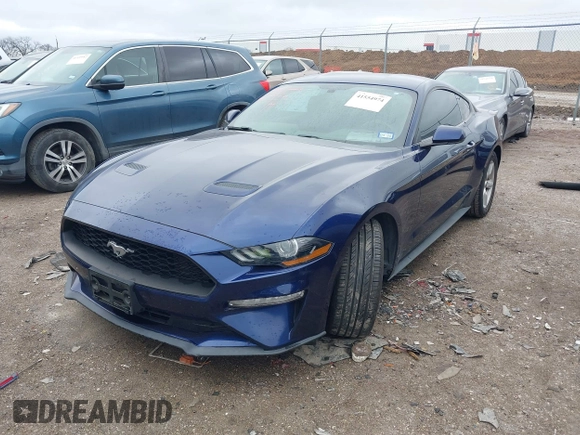 2019 Ford Mustang EcoBoost with VIN 1FA6P8TH8K5185349, listed as a IAAI auction lot 41554974 with 30,023 mi miles and . Bid and sale history available at carsss.com. Image 17.
