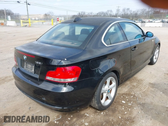 2009 BMW 1 Series 128i with VIN WBAUP73559VF07103, listed as a IAAI auction lot 41777559 with 125,316 mi miles and . Bid and sale history available at carsss.com. Image 4.