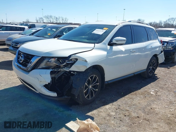 2020 Nissan Pathfinder S with VIN 5N1DR2AN8LC608330, listed as a IAAI auction lot 41637490 with 86,946 mi miles. Bid and sale history available at carsss.com. Image 17.