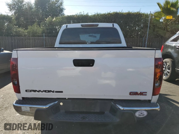 2007 GMC Canyon SLE1 with VIN 1GTCS139378248181, listed as a Copart auction lot 78543044 with 142,280 mi miles and Salvage Title. Bid and sale history available at carsss.com. Image 6.