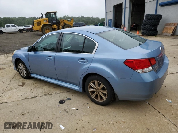 2011 Subaru Legacy Premium with VIN 4S3BMBC68B3238804, listed as a Copart auction lot 61035365 with 114,880 mi miles and Salvage title. Bid and sale history available at DreamBid. Image 2.