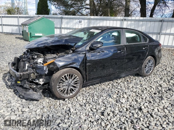 2023 Kia Forte GT-Line with VIN 3KPF54AD9PE609416, listed as a Copart auction lot 53337375 with 25,423 mi miles and Salvage Title. Bid and sale history available at carsss.com. Image 1.