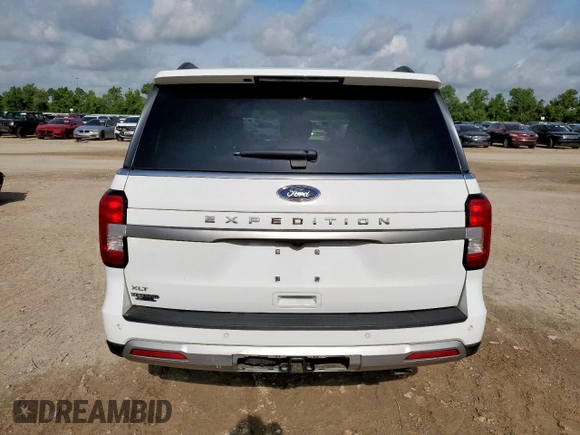 2024 Ford Expedition XLT с VIN 1FMJU1H8XREA21264, выставлен на аукционе Copart как лот 58813655 с пробегом 23 037 миль миль и Списание • Salvage title. История ставок и продаж доступна на DreamBid. Изображение 6.