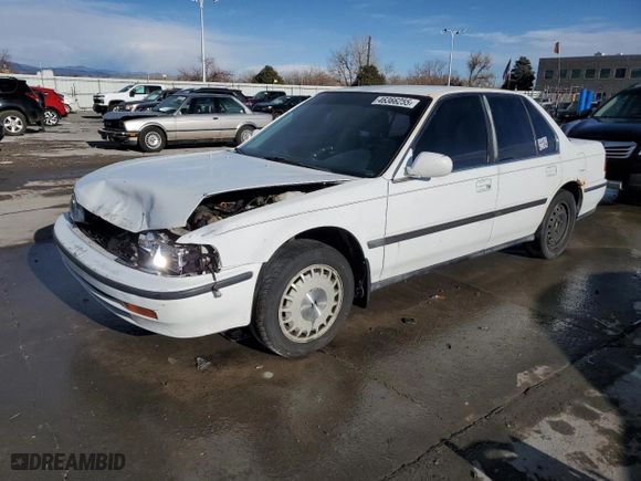 1992 Honda Accord LX with VIN 1HGCB7557NA099309, listed as a Copart auction lot 46366255 with 309805 miles and Clean Title. Bid and sale history available at carsss.com. Image 1.