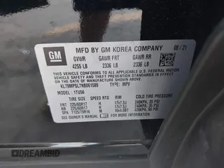 2022 Chevrolet TrailBlazer LT with VIN KL79MPSL7NB061589, listed as a IAAI auction lot 42049675 with 33,520 mi miles and . Bid and sale history available at DreamBid. Image 9.