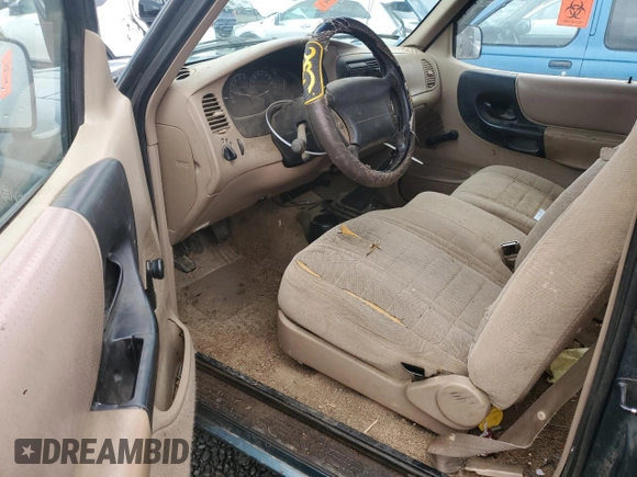 1997 Ford Ranger XLT with VIN 1FTDR15X3VPB45518, listed as a Copart auction lot 44452015 with 275,479 mi miles and Clean Title. Bid and sale history available at DreamBid. Image 8.