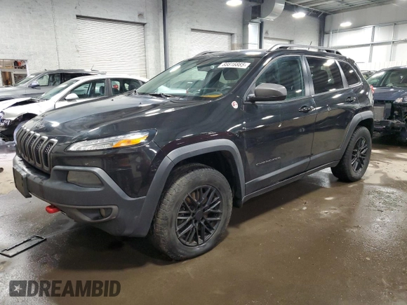 2014 Jeep Cherokee Trailhawk with VIN 1C4PJMBS5EW294212, listed as a Copart auction lot 88816885 with 151,779 mi miles and Salvage title. Bid and sale history available at DreamBid. Image 1.
